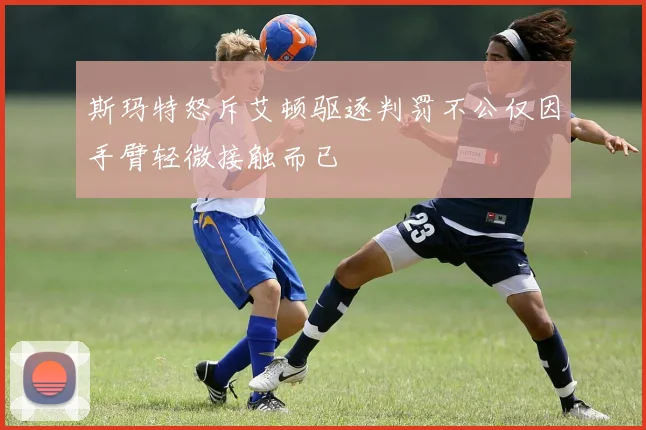 斯玛特怒斥艾顿驱逐判罚不公仅因手臂轻微接触而已