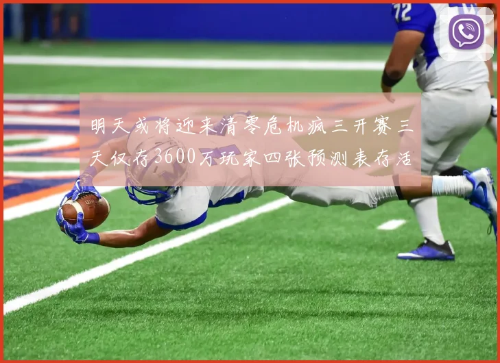 明天或将迎来清零危机疯三开赛三天仅存3600万玩家四张预测表存活